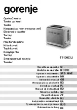 Предварительный просмотр 1 страницы Gorenje T1100CLI Instruction Manual