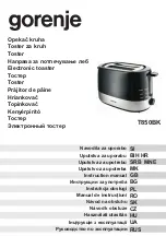 Gorenje T850BK Instruction Manual preview