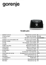 Gorenje T900RLBK Instruction Manual preview