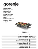 Gorenje TG 2000 C Instruction Manual предпросмотр