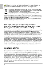 Preview for 4 page of Gorenje TGR 100 SM Instructions For Use Manual