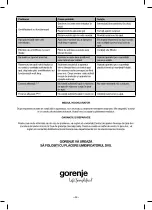 Preview for 44 page of Gorenje ULTRA MYSTIC H50W Instruction Manual