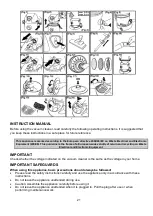 Предварительный просмотр 22 страницы Gorenje VC 1800 WF Instruction Manual