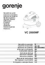 Gorenje VC 2000WF Instruction Manual предпросмотр