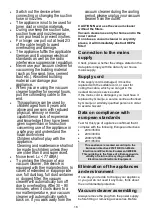 Preview for 16 page of Gorenje VC2221GLW Instruction Manual