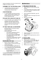 Preview for 17 page of Gorenje VC2223GLR Instruction Manual