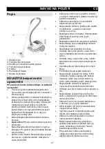 Preview for 27 page of Gorenje VCEA21ESW Instruction Manual