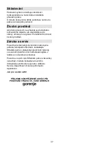 Preview for 37 page of Gorenje VCEA21GPLRCY Instruction Manual