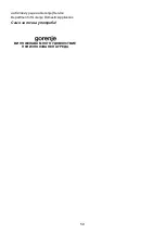 Preview for 59 page of Gorenje VCEA21GPLRCY Instruction Manual