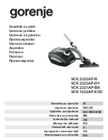 Preview for 1 page of Gorenje VCK 1622AP-ECO Instruction Manual