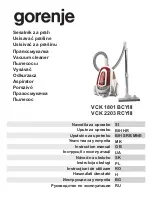 Preview for 2 page of Gorenje VCK 1801 BCYIII Instruction Manual