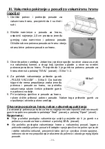 Preview for 20 page of Gorenje VS 120W Instruction Manual