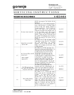 Preview for 2 page of Gorenje WA63080 Servicing Instructions