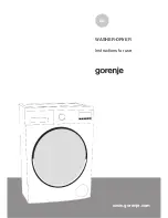 Предварительный просмотр 1 страницы Gorenje WD94141 Instructions For Use Manual