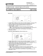 Preview for 2 page of Gorenje WT 51062 Service Instruction