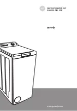 Preview for 1 page of Gorenje WT72122 Instructions For Use Manual