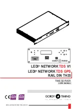 Предварительный просмотр 1 страницы Gorgy Timing LEDI NETWORK TDS GPS RAIL DIN TH 35 User Manual