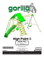 Предварительный просмотр 1 страницы Gorilla Playsets 1150 Manual