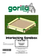 Предварительный просмотр 1 страницы Gorilla Playsets 2600 Manual