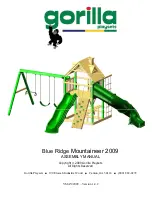 Gorilla Playsets Blue Ridge Mountaineer 2009 Assembly Manual preview
