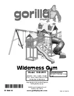 Gorilla Playsets Wilderness Gym 1500JWR Assembly Instructions Manual preview