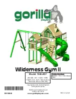 Preview for 1 page of Gorilla Playsets Wilderness Gym II 1500JWF Manual