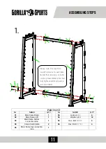 Preview for 11 page of gorilla sports 100822 Manual