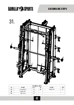 Preview for 41 page of gorilla sports 100822 Manual