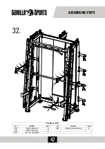 Preview for 42 page of gorilla sports 100822 Manual