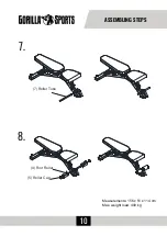 Предварительный просмотр 10 страницы gorilla sports 101178 Manual