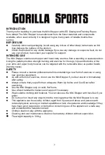 Preview for 5 page of gorilla sports Mini Stepper Usage And Maintenance Instructions