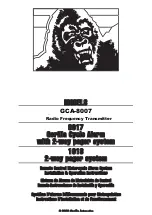 Предварительный просмотр 1 страницы Gorilla 1018 Installation & Operation Instructions