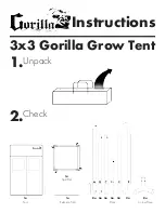 Gorilla 3x3 Grow Tent Instructions Manual preview