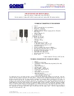 Gorke Electronic RSU KO2/2 Specification And User Manual предпросмотр