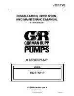 GORMAN-RUPP PUMPS 02D3-X2 1P Installation, Operation, And Maintenance Manual With Parts List preview