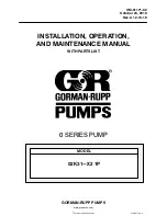 Preview for 1 page of GORMAN-RUPP PUMPS 02K31-X2 1P Installation, Operation, And Maintenance Manual With Parts List