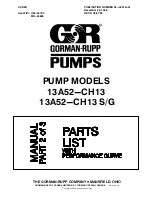 Preview for 1 page of GORMAN-RUPP PUMPS 13A52-CH13 Manual