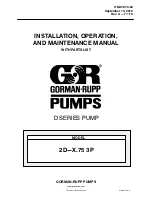 Preview for 1 page of GORMAN-RUPP PUMPS 2D-X.75 3P Installation, Operation, And Maintenance Manual With Parts List