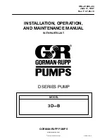 GORMAN-RUPP PUMPS 3D-B Installation, Operation, And Maintenance Manual With Parts List предпросмотр