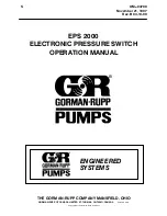 GORMAN-RUPP PUMPS EPS 2000 Operation Manual preview