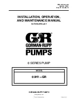 GORMAN-RUPP 03H1-GR Installation, Operation And Maintenance Manual предпросмотр