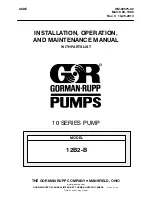 GORMAN-RUPP 12B2-B Installation, Operation And Maintenance Manual предпросмотр