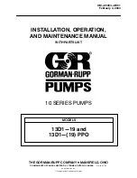 GORMAN-RUPP 13D1-(19) PPO Installation, Operation And Maintenance Manual предпросмотр