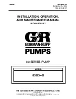 GORMAN-RUPP 83B3-B Installation, Operation And Maintenance Manual предпросмотр