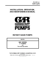 Предварительный просмотр 1 страницы GORMAN-RUPP GHC Series Installation, Operation And Maintenance Manual