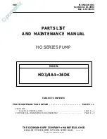 Предварительный просмотр 1 страницы GORMAN-RUPP HO3/4A4-36DK Parts List And Maintenance Manual