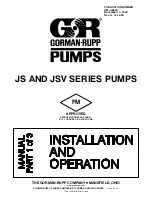 Preview for 1 page of GORMAN-RUPP JS Series Installation And Operation Manual