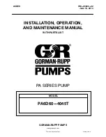 GORMAN-RUPP PA6D60-4045T Installation, Operation And Maintenance Manual предпросмотр