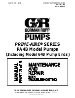 GORMAN-RUPP PRIME-AIRE PA4B Series Maintenance And Repair With Troubleshooting предпросмотр