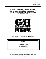 Предварительный просмотр 1 страницы GORMAN-RUPP SUPER U SERIES Installation, Operation And Maintenance Manual